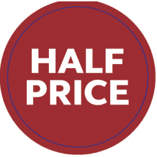 "Half Price" Circle Label